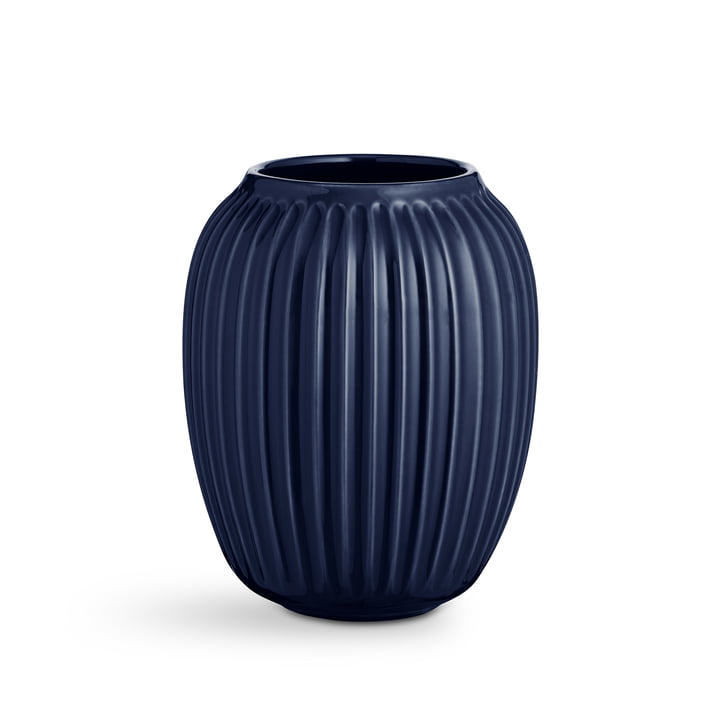 Hammershøi Vase H 21 cm from Kähler Design in indigo