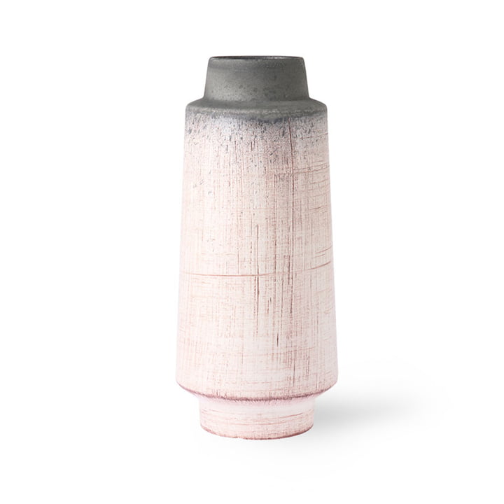 The ceramic vase from HKliving , pink / gray