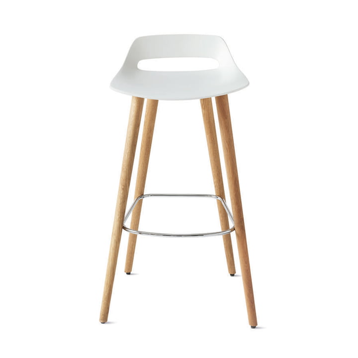 The Occo bar stool from Wilkhahn , white