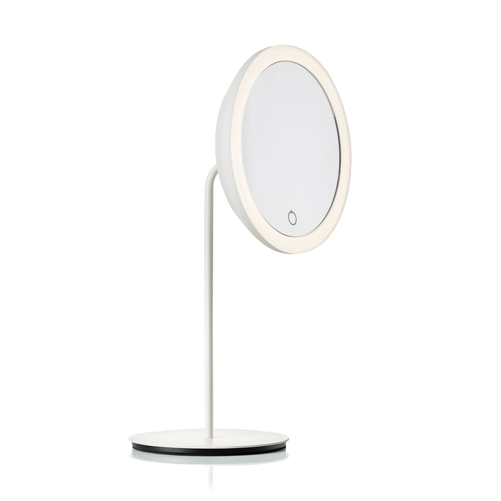 Cosmetic mirror with 5x magnification and LED lighting Ø 18 cm from Zone Denmark in white