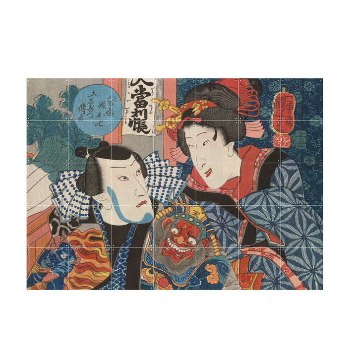 Bando Shuka by Utagawa Kuniyoshi as mural from IXXI in size 140 x 100 cm