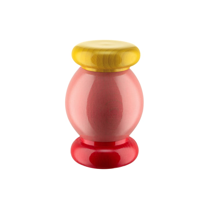 Twergi Salt / pepper and spice mill ES18 from Alessi in pink / red / yellow