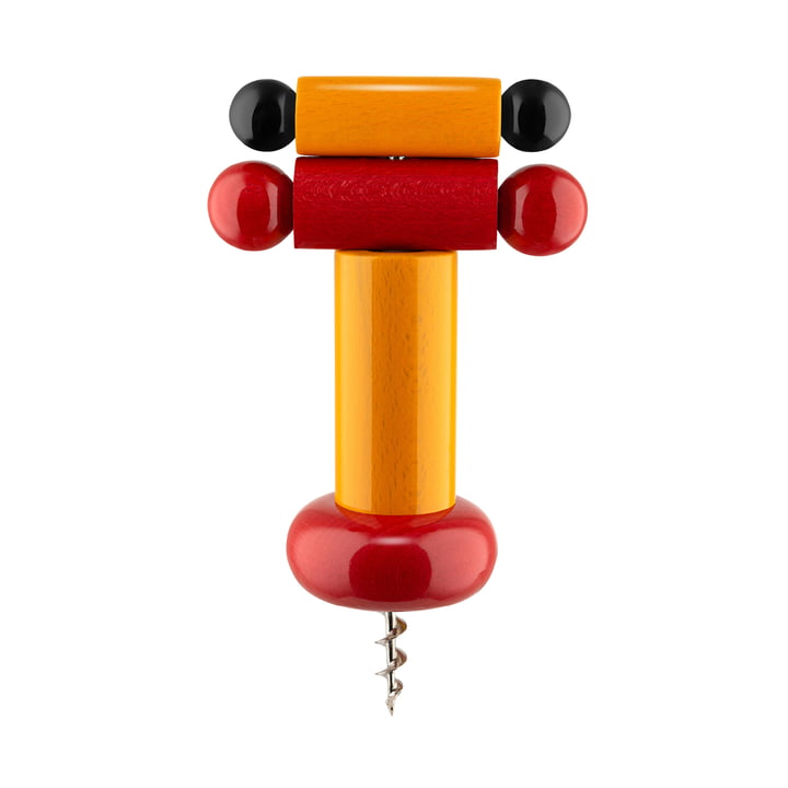 Twergi Corkscrew from Alessi in yellow / red / black