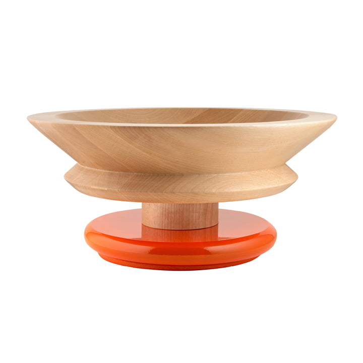Twergi bowl Ø 30 cm from Alessi made of lime wood natural / orange