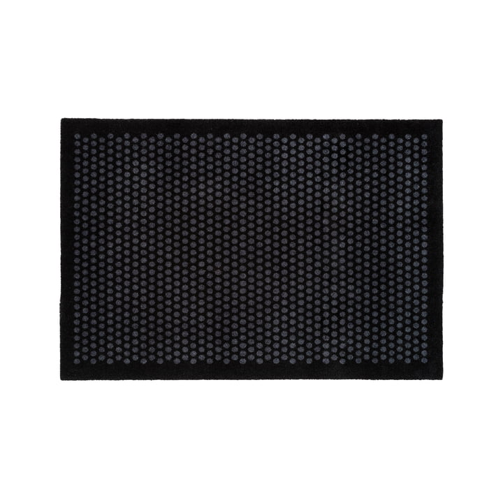 Dot Doormat 90 x 130 cm from tica copenhagen in black / gray