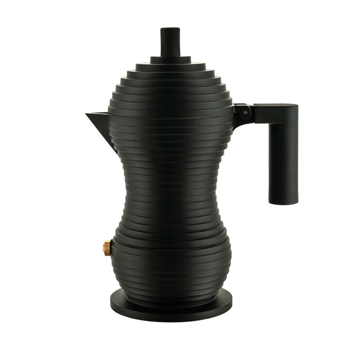 Pulcina Espresso maker 30 cl from Alessi in black