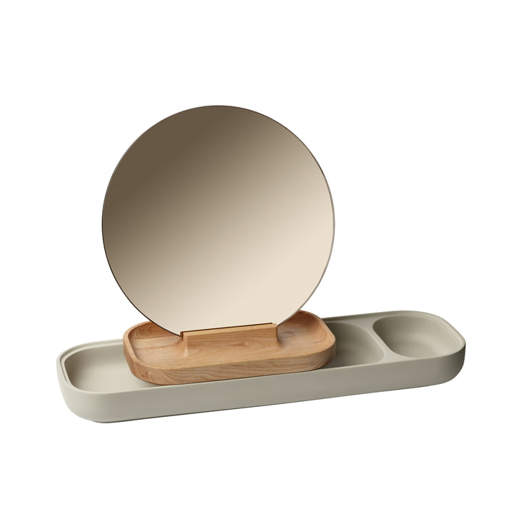 The Slide Jewellery rack with mirror from Fritz Hansen , Ash