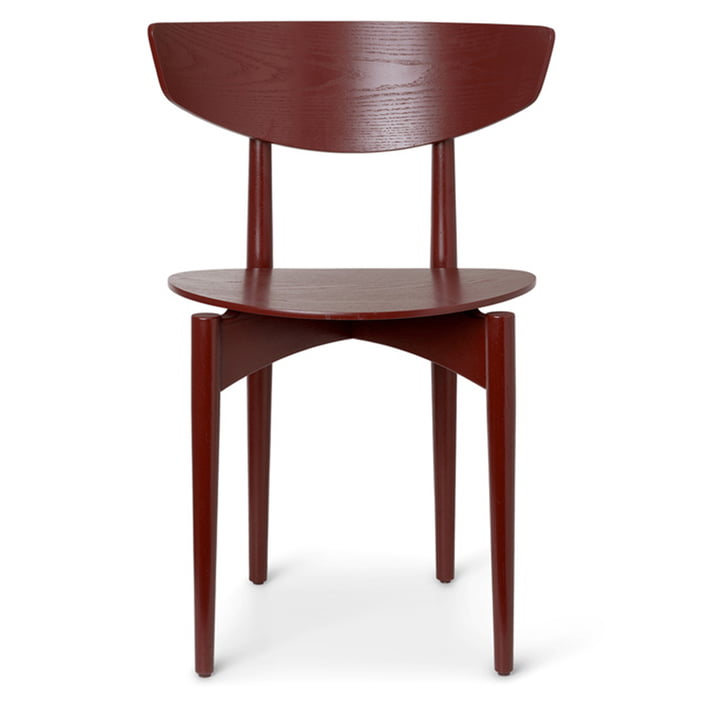 Herman Wooden chair from ferm Living in red-brown oak
