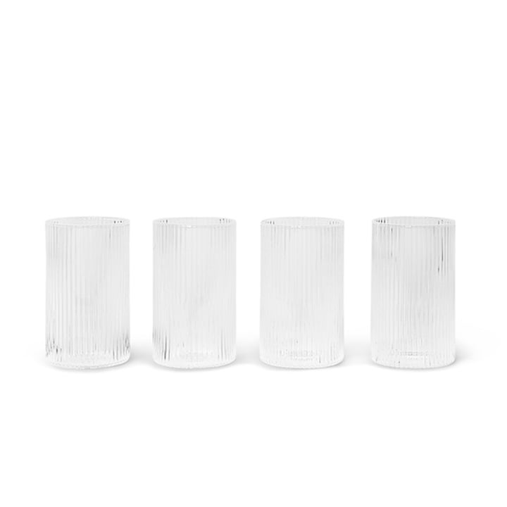 Ripple Verrines from ferm Living in clear (set of 4)
