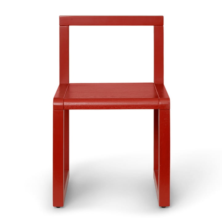 Little Architect Kids chair from ferm Living in poppy red