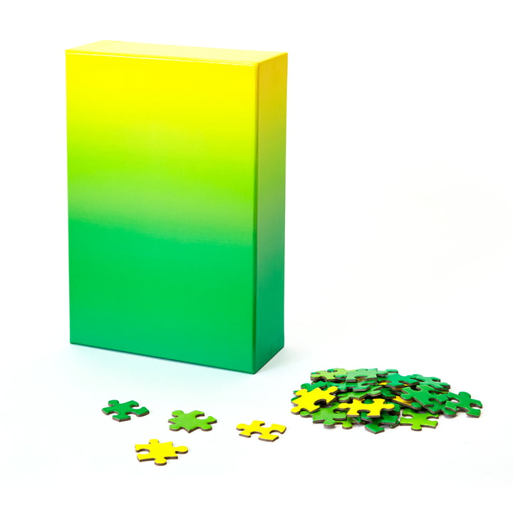 Gradient Puzzle from Areaware in green / yellow