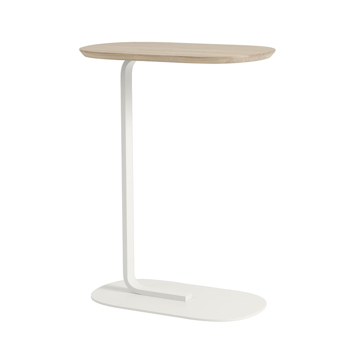 Relate Side Table H 73,5 cm from Muuto in oak / off-white