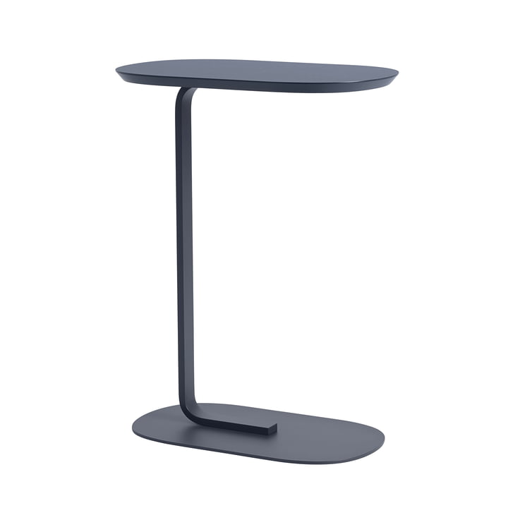 Relate Side Table H 73,5 cm from Muuto in blue-grey