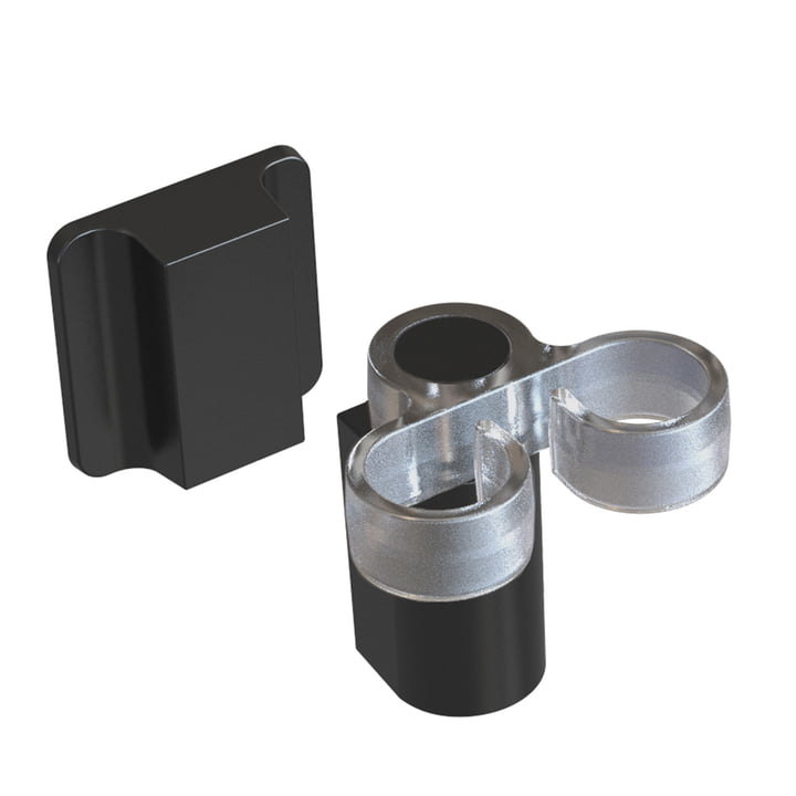 The sink brush holder from Happy Sinks , pure black
