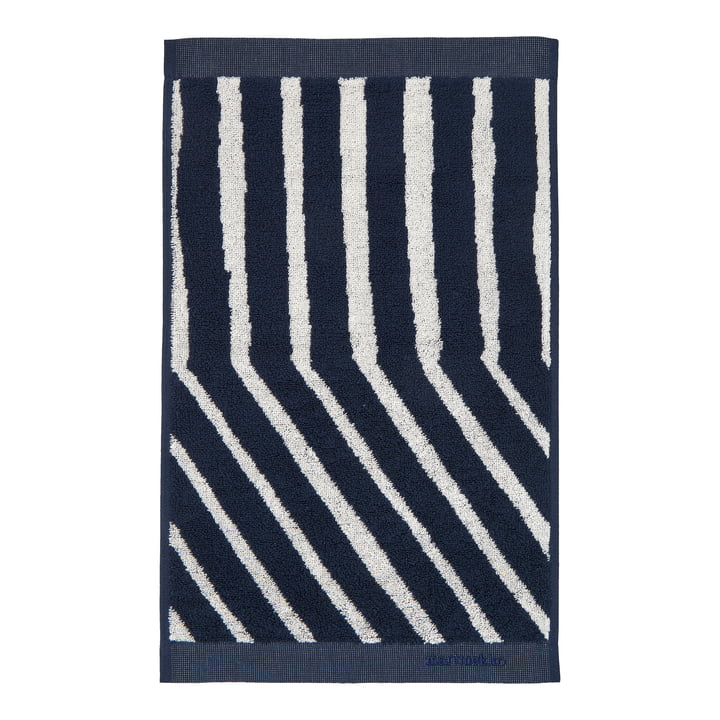 Kalasääski guest towel from Marimekko in the colours dark blue / off-white