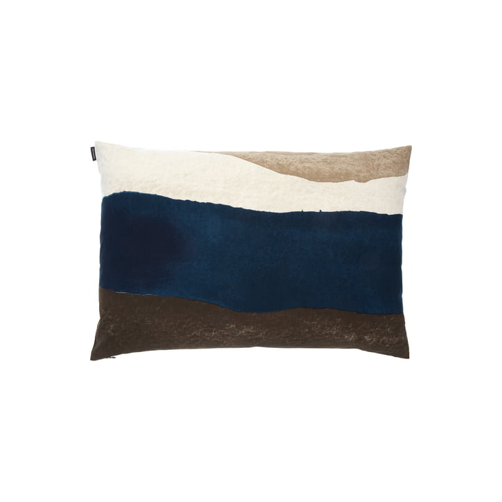 Joiku Pillowcase from Marimekko in the colours brown / dark blue / beige
