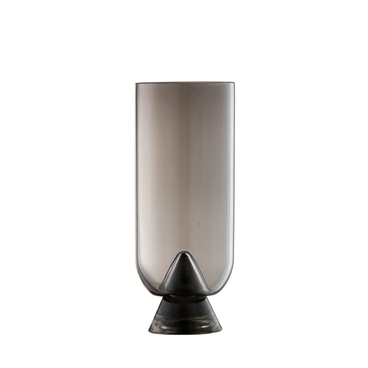 The Glacies Vase from AYTM , Ø 7,6 x H 18 cm, black