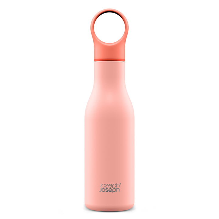 Loop Drinking bottle 500 ml from Joseph Joseph in coral colour
