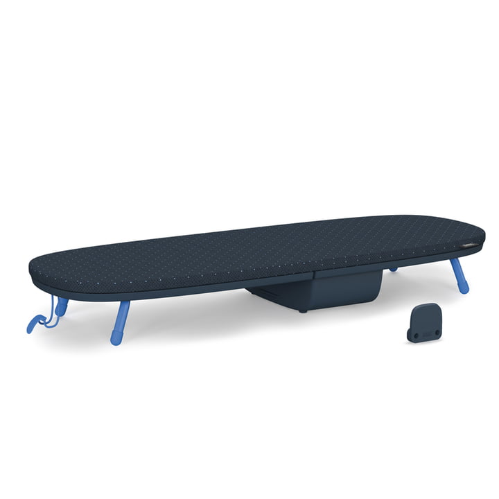 Glide Pocket Table ironing board from Joseph Joseph in black / blue