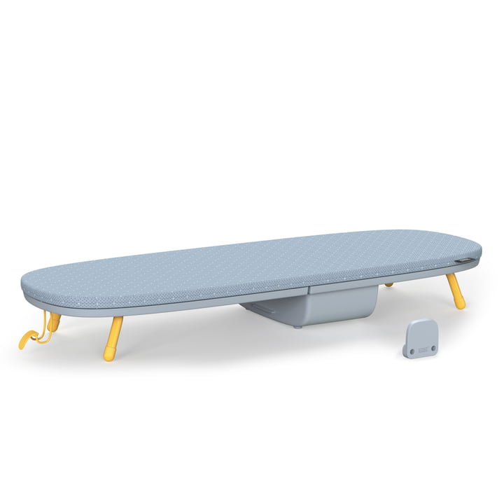 Glide Pocket Table ironing board from Joseph Joseph in grey / yellow
