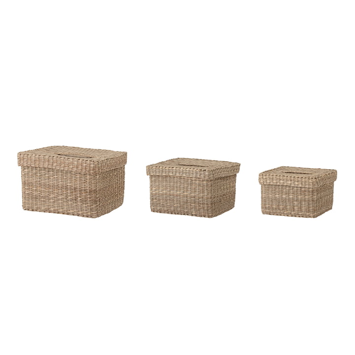 Givan Storage basket, sea grass natural (set of 3) from Bloomingville