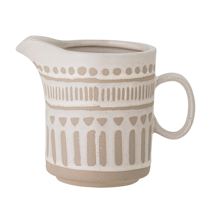 Cora Jug from Bloomingville in light brown / natural white
