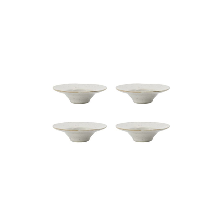 Pion Egg cups from House Doctor , grey / white (set of 4)