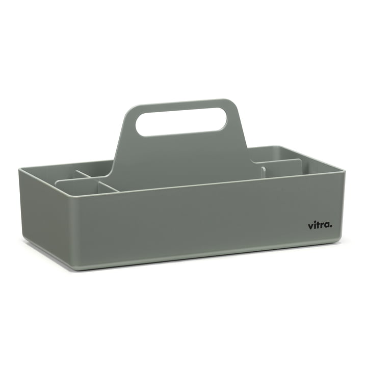 Storage Toolbox recycled, moss gray from Vitra