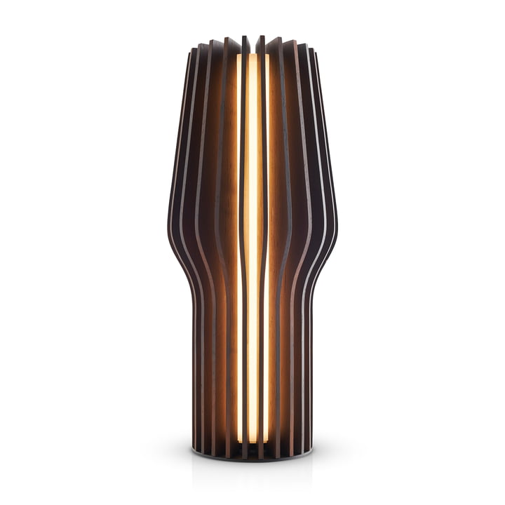 Radiant LED battery-powered light from Eva Solo in smoked oak finish