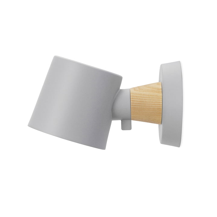 Rise Wall lamp with wall mount from Normann Copenhagen in gray