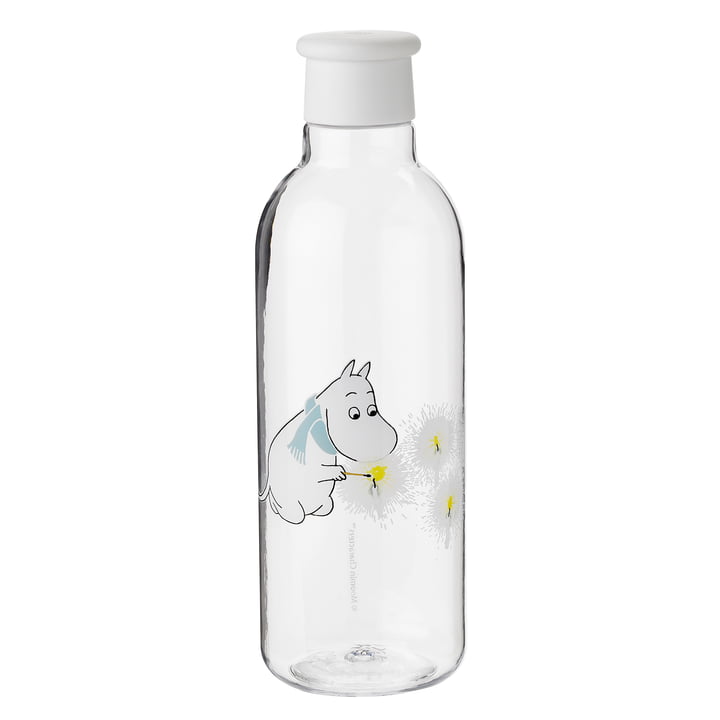 The Drink-It Moomin water bottle 0.75 l from Rig-Tig by Stelton in frost