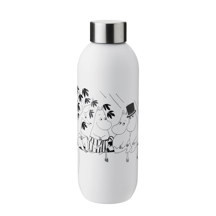 The Keep Cool Moomin drinking bottle 0.75 l from Stelton in soft white