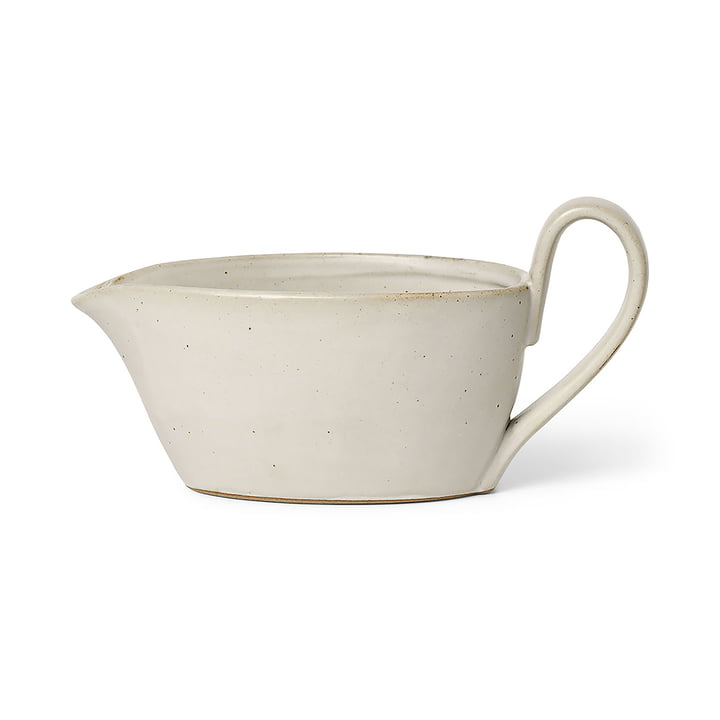 Flow Gravy boat by ferm Living in the colour off-white