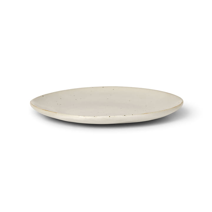 Flow Plate Ø 15 cm by Ferm Living in color off-white