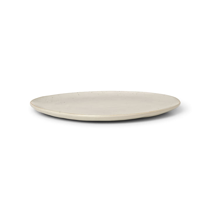 Flow Plate Ø 22 cm by Ferm Living in color off-white