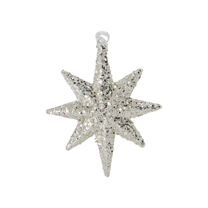 Chunky Decorative pendant star from House Doctor in color silver