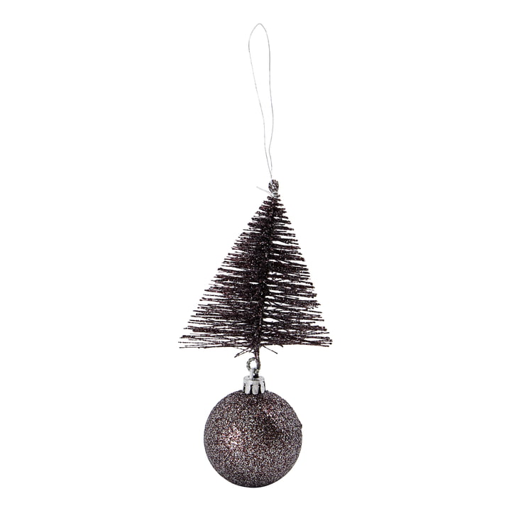 Christmas tree decoration tree & ball from House Doctor in the colour mahogany