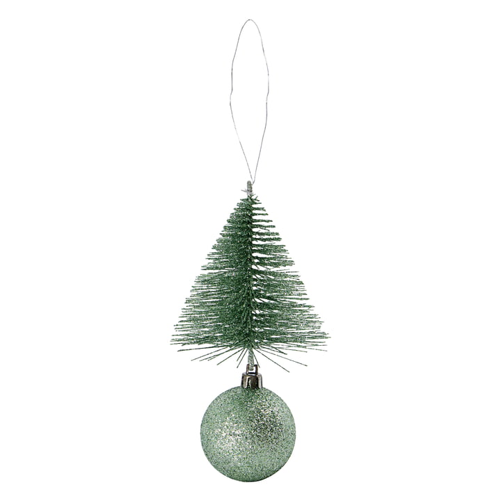 Christmas tree decoration tree & ball from House Doctor in color dusty green