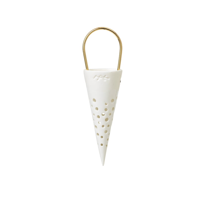 Nobili Christmas cone from Kähler Design in the colour snow-white