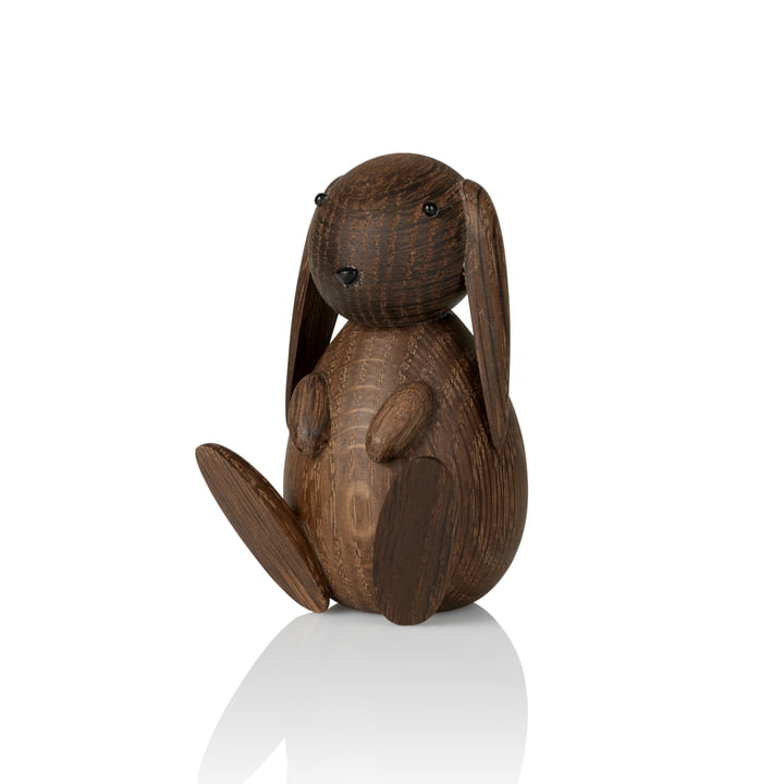 Bunny Wooden figure H 8.5 cm from Lucie Kaas in smoked oak