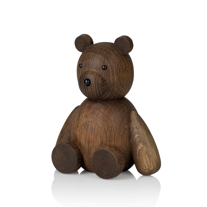 Teddy Wooden figure H 13.5 cm from Lucie Kaas in smoked oak