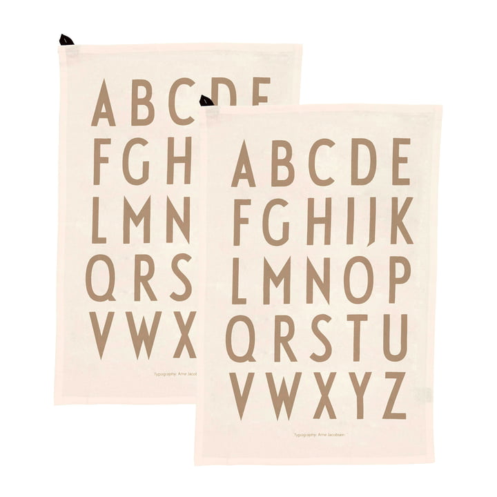 Classic Tea towel (set of 2) from Design Letters in off-white