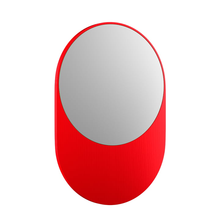 Koch Mirror, 55 x 80 cm, bright red from Objekte unserer Tage