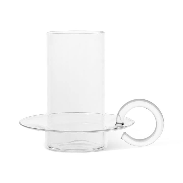 Luce Candle holder glass by ferm Living in the clear version