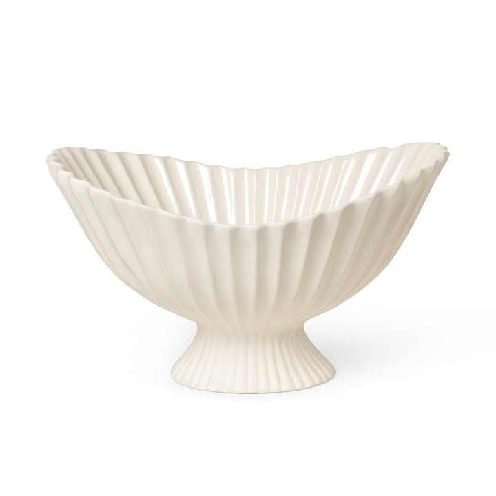 Fountain Decorative bowl by ferm Living in the colour off-white