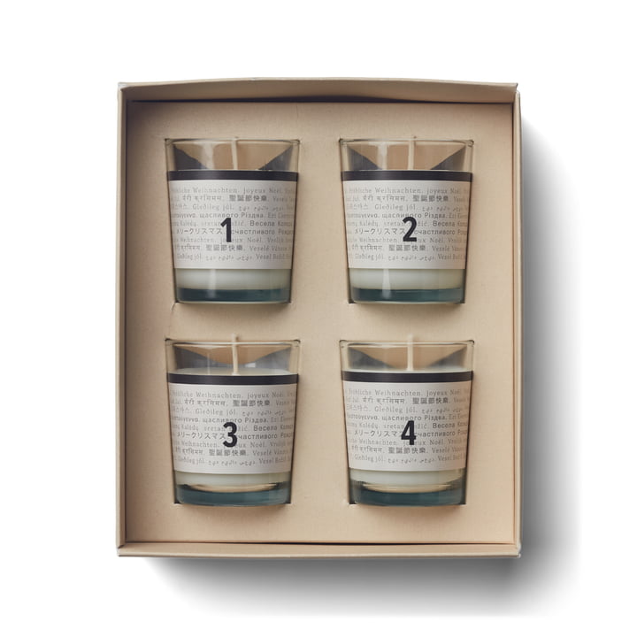 Advent Scented Candles, advent calendar (Set of 4) by Humdakin