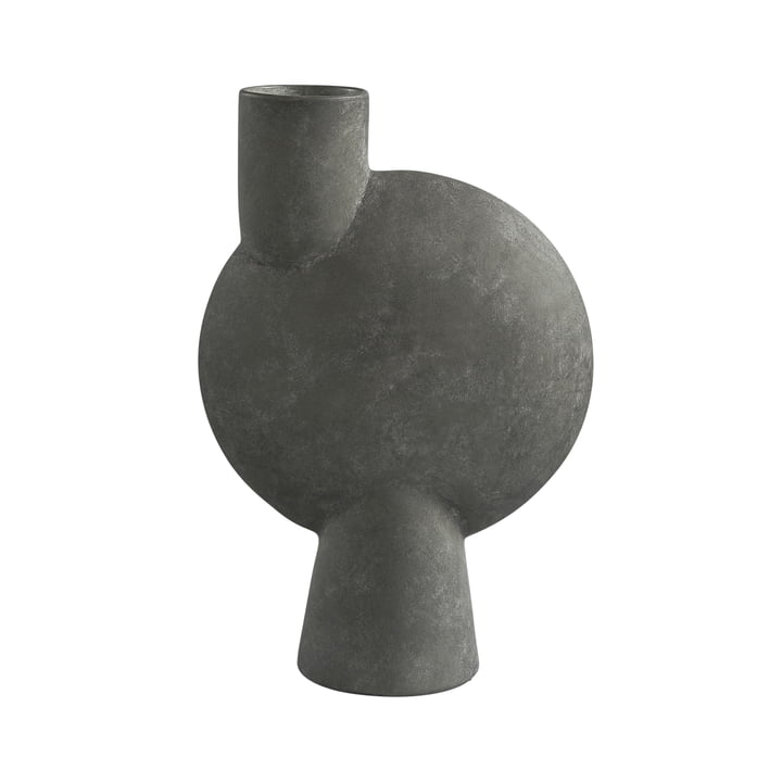 Sphere Vase Bubl Big by 101 Copenhagen in dark grey