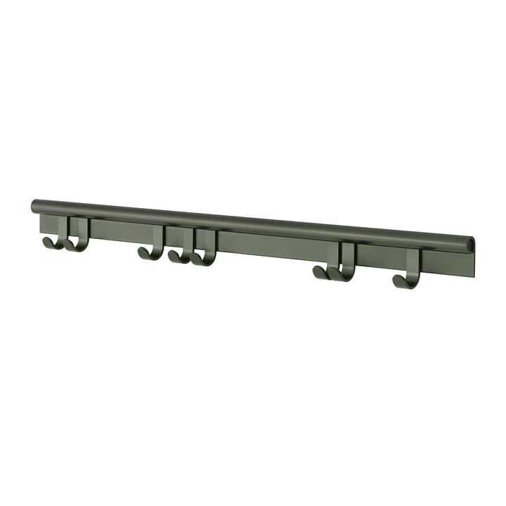 Coil Wall coat rack from Muuto in the colour dark green