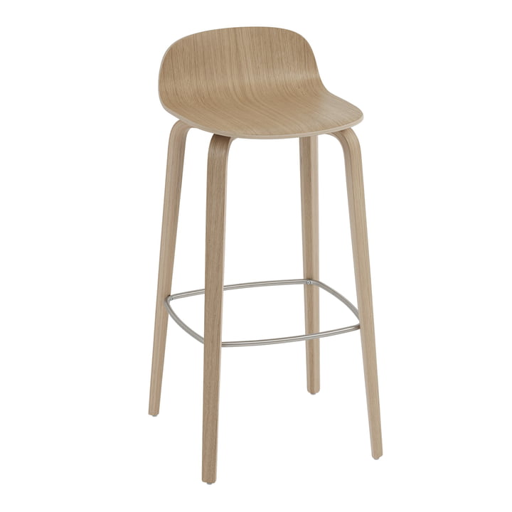 Visu Bar stool from Muuto in oak finish
