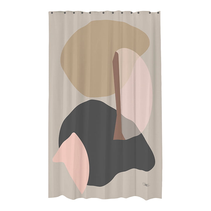 Gallery Shower curtain from Mette Ditmer in sand